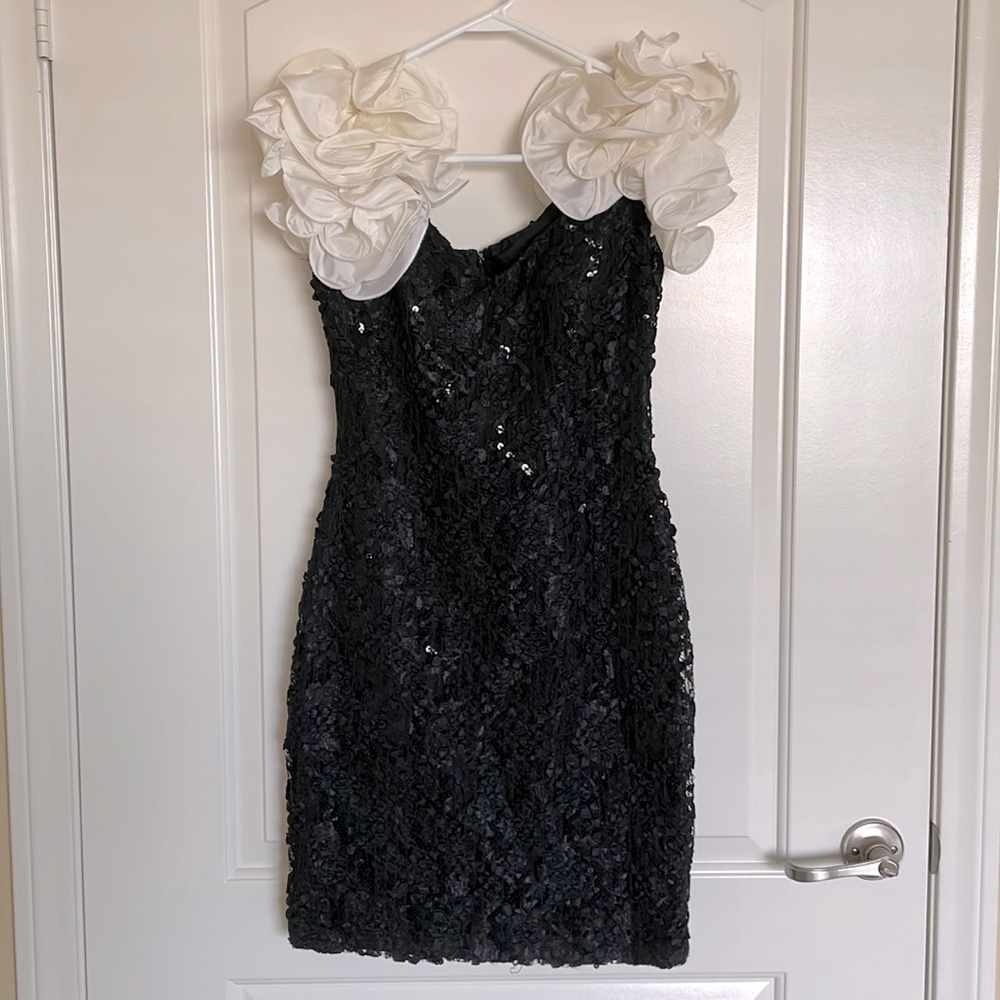 Vintage Little Black Dress with Big Sleeves